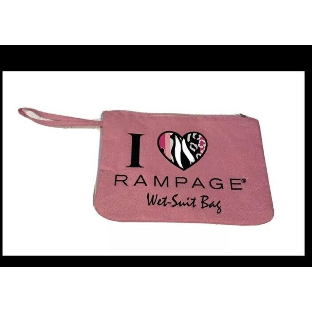 Rampage wet -suit bag pink 12 “ x 8” canvass plastic interior